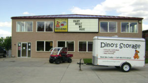 Climate controlled storage, inside storage, easy access, trailer rental